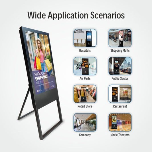 LED Digital Standee Video Display Signage for Brandings
